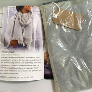 Tribe Alive Up-cycled Denim Scarf